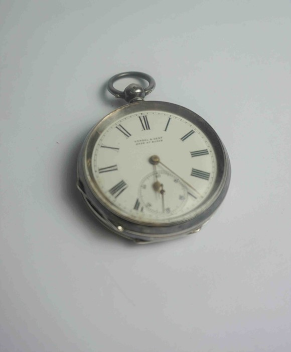 Kendal & Dent, Victorian Silver Cased Pocket Watch, Having a Subsidiary Seconds Dial