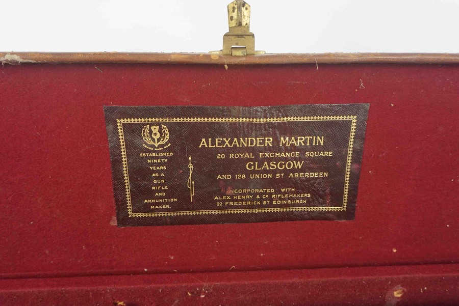 Vintage Army Style Canvas Gun Case, Having label to the fitted interior for Alexander Martin, - Image 4 of 4