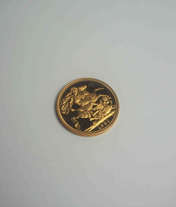 1980 Proof Sovereign Gold Coin, Queen Elizabeth II Bust to the Obverse, With Brittania to the - Image 3 of 4