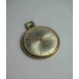 Art Deco Swiss Made Yellow Metal Cased Pocket Watch by Royce, 17 Jewels Incabloc, Having a