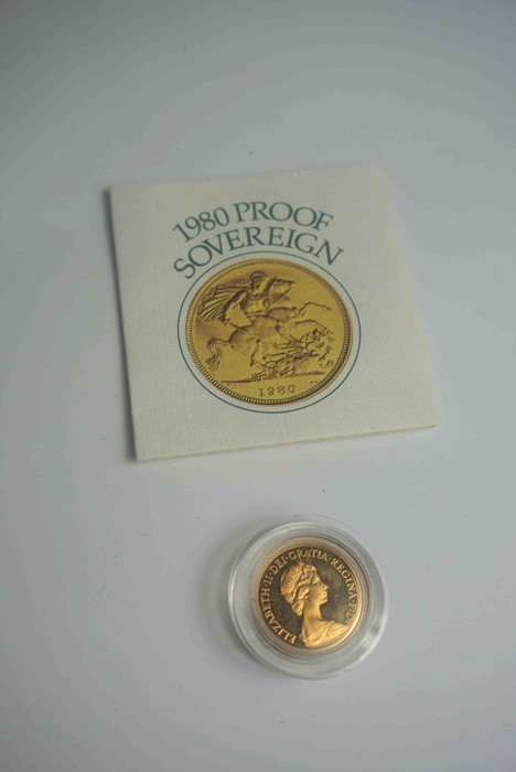 1980 Proof Sovereign Gold Coin, Queen Elizabeth II Bust to the Obverse, With Brittania to the - Image 4 of 4