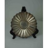 Silver Circular Dish, Hallmarks for London, Having Scalloped Decoration, 6.26 ozt, 19.5cm diameter