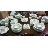 Copeland Spode "Chinese Rose" Pottery Tea and Dinner Set, To include Tureens, Dinner plates, Side