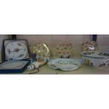 Mixed Lot of Porcelain, To include a Portmeirion Botanical Garden Bowl and Rolling Pin, Two Boxed