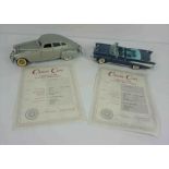 Two Danbury Mint Model Classic Cars, Comprising of a 1957 Chevrolet Blue Bel Air Covertable, And a