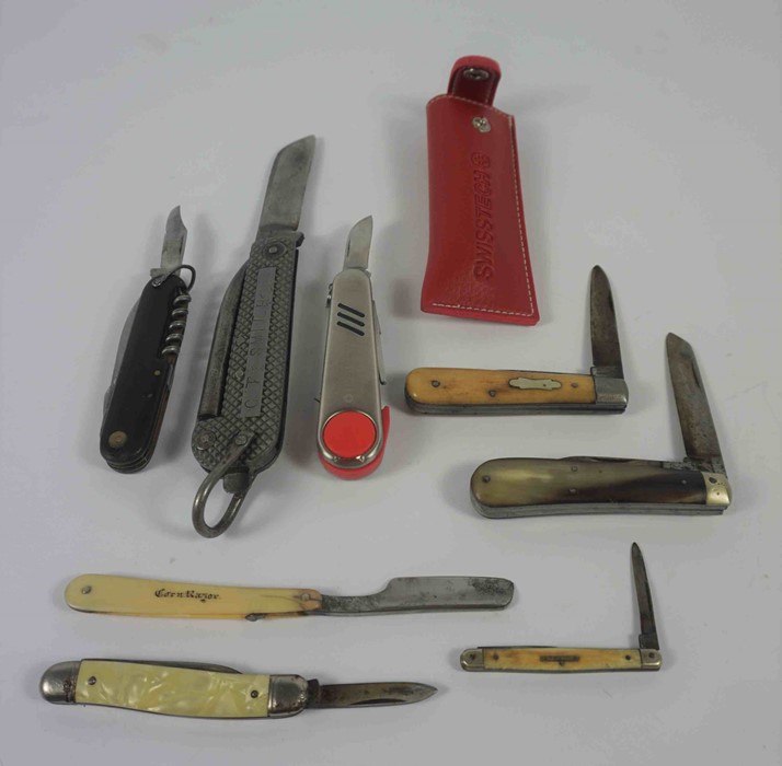 Vintage Clasp Knife, Also with six other Pocket Knifes, To include various Sheffield makers, And