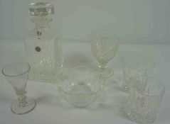Quantity of Crystal and Glass, To include Decanters, Austrian style Tumblers, Glasses by
