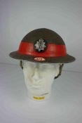 British National Fire Service Home Front Steel Helmet, circa 1938, For a Section Commander, Having a