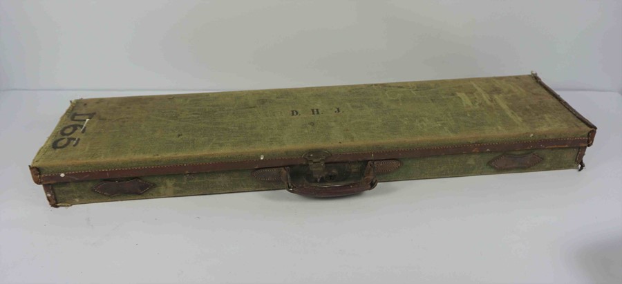 Vintage Army Style Canvas Gun Case, Having label to the fitted interior for Alexander Martin, - Image 2 of 4