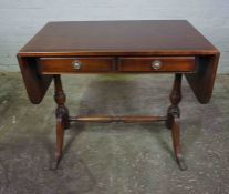 Reproduction Sofa Table, Having two Drawers and Drop ends, 83cm high, 143cm wide, 52cm deep