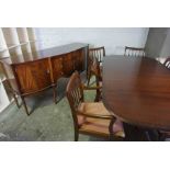 Reproduction Dining Room Suite, Comprising of a Sideboard, Dining Table with Six Chairs, Including