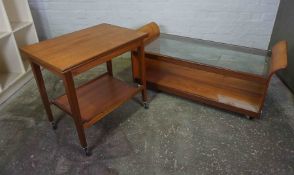 Retro G-Plan Style Teak Coffee Table, With a Glass top, 51cm high, 123cm wide, 51cm deep, Also