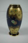 Carlton Ware "Chinese Bird and Cloud" Lustre Vase, Decorated with a Multi coloured Enamel and gilded