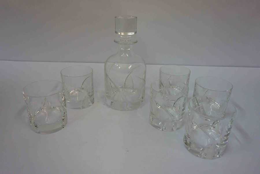 Davinci of Italy, Glass Decanter Set, Comprising of a Decanter with six matching Glasses, (7) - Image 4 of 4