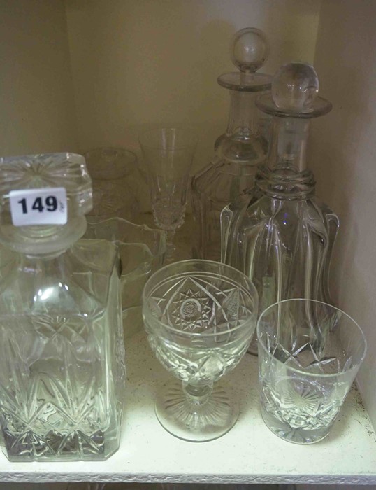 Quantity of Crystal and Glass, To include Decanters, Austrian style Tumblers, Glasses by - Image 3 of 5