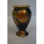 Carlton Ware Art Deco "New Chinese Bird and Cloud" Lustre Vase, Decorated with Exotic Birds in