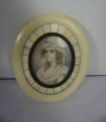 French Portrait Miniature of Musrchet Beresford, circa early 19th century, In original Ivory and