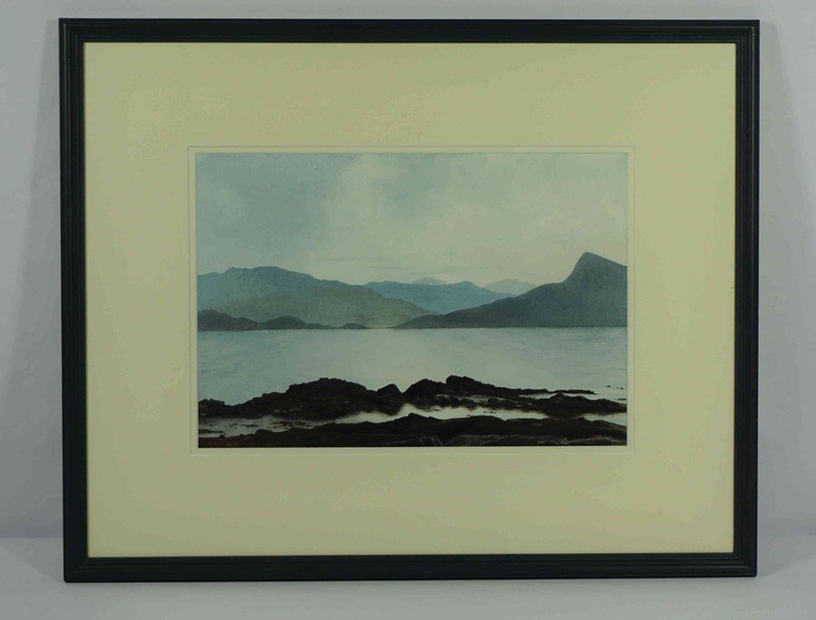 Tina Holley BA(Hons) (British, B.1951) "View From Armadale To Mallaig", watercolour, signed to lower - Image 2 of 5