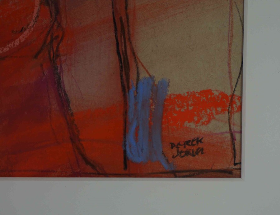 Derek Jones (English, B.1945) "Red", mixed media, signed to lower right, 26cm x 26cm (Framed 43cm - Image 5 of 5