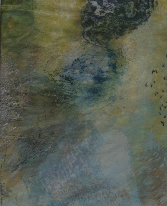 Jean Gillespie (Scottish, B.1951) "Journeys series: Transience", mixed media (ink & pastel) on - Image 3 of 5