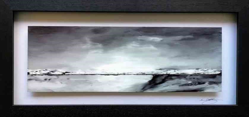 Ken Cowins (English, B.1955) "Lochs View", acrylic on glass, signed to lower right on border, - Image 5 of 5