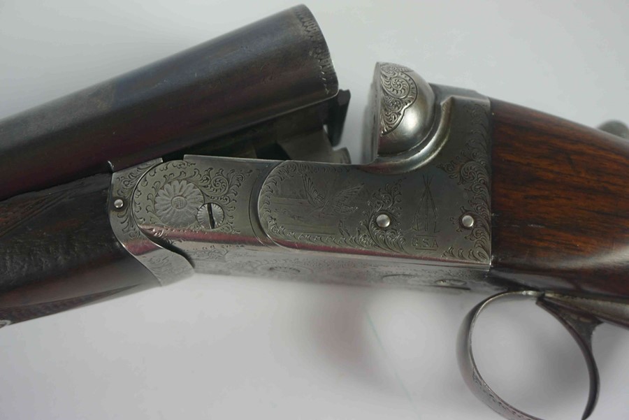 B.S.A Guns Ltd, Boxlock Ejector Shotgun, 12 Guage, Having a Silver ferule to the Walnut stock, - Image 5 of 6