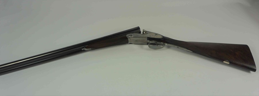 Joseph Lang & Sons of London, Sidelock Ejector Shotgun, 12 Guage, Having a Silver ferule to the - Image 2 of 5