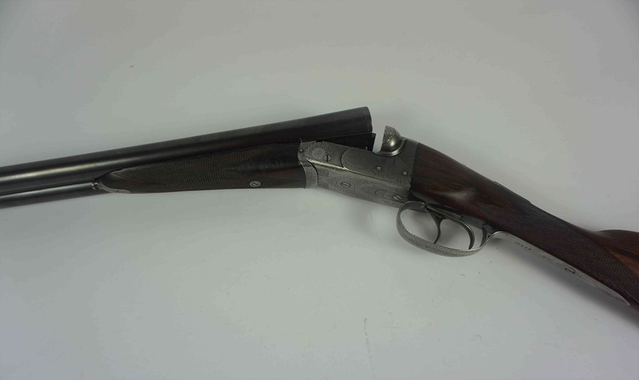 B.S.A Guns Ltd, Boxlock Ejector Shotgun, 12 Guage, Having a Silver ferule to the Walnut stock,