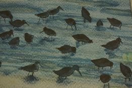 Chris McColl "Wading Birds by the Shoreline" Signed Print, Signed in pencil and Dated 2015, 19.5cm x