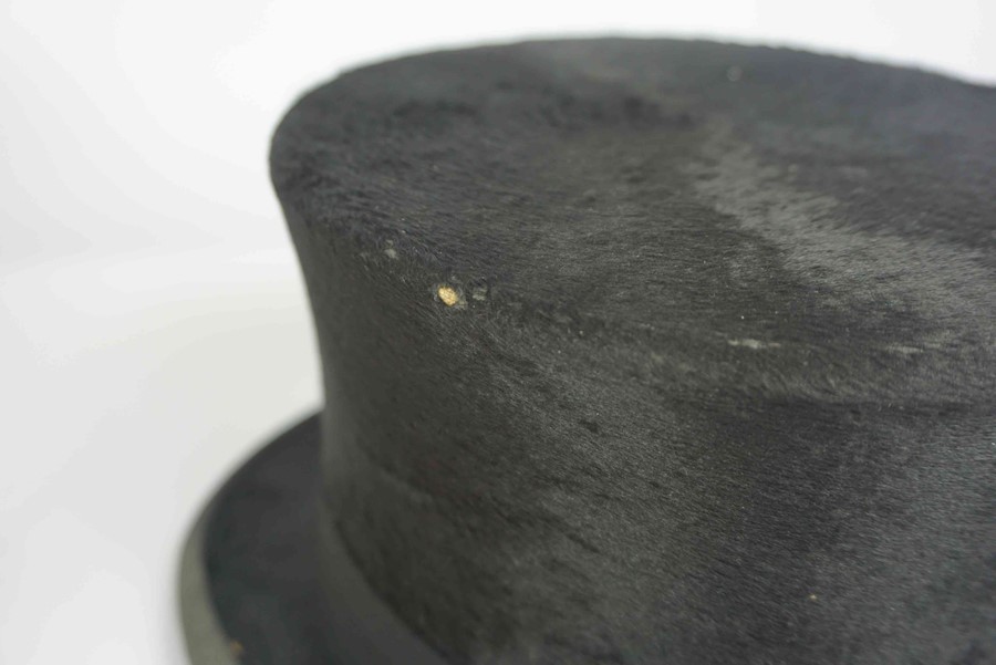 Lock & Co Hatters, St James st London, Vintage Black Silk Top Hat, Internal Dimensions 19cm wide, - Image 2 of 3