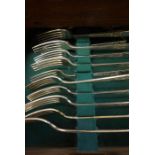 Sheffield Silver Plated Part Canteen of Cutlery, Approximately 40 pieces, Enclosed in a Wooden