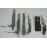 William Rodgers of Sheffield, Clasp Knife, No 21306, Having a Metal grip, Also with a Clasp Knife by