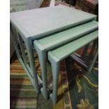 Retro Painted G-Plan Nest of Three Tables, Largest 49cm high, 54cm wide, (3)