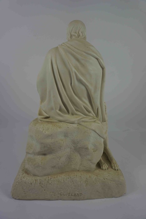 Sir John Steell RSA (1804-1891) Parian Ware Figure of Sir Walter Scott, Modelled as Sir Walter Scott - Image 4 of 5