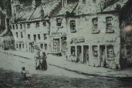 Tom Paterson (Scottish) "Castle St Old Glasgow" Signed Artists Proof Etching, Signed in Pencil, 22.