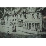 Tom Paterson (Scottish) "Castle St Old Glasgow" Signed Artists Proof Etching, Signed in Pencil, 22.