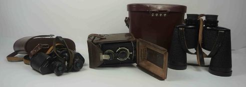 Pair of Carl Zeiss Binoculars, 8 x 50, Also with another pair of Binoculars, Noctovist Mk II, 8 x