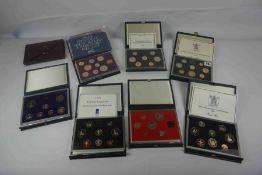 Collection of United Kingdom Proof Coin Sets by the Royal Mint, Comprising of Years 1970, 1981,