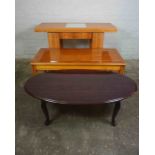 Modern Hall Table, 74cm high, 110cm wide, 40cm deep, Also with four Coffee Tables to include a