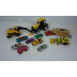 Box of Assorted Die Cast Toy Cars, Also with later Toy Cars, To include examples by Matchbox,