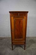 The "Maturatum" Patent Mahogany Cigar Cabinet, no 19241, Having a Drawer above a Panelled Door,