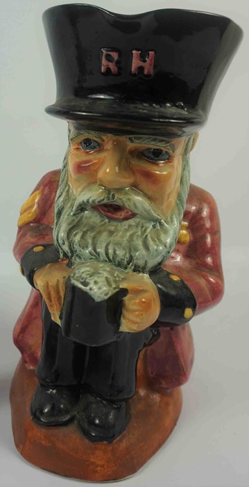 Shorter Toby Jug of a Chelsea Pensioner, 22cm high, Also with another Shorter Toby Jug of a - Image 3 of 4