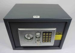 Digital Home Safe, With Key, 25cm high, 35cm wide, 25cm deep