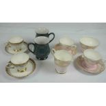 Quantity of Tea China, To include part sets by Plant Tuscan, Royal Stafford and Royal Standard, Also