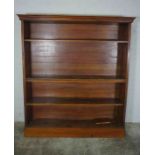 Mahogany Open Bookcase, circa late 19th / early 20th century, 168cm high, 143cm wide, 23cm deep