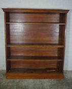 Mahogany Open Bookcase, circa late 19th / early 20th century, 168cm high, 143cm wide, 23cm deep