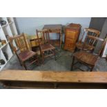 Mixed Lot of Occasional Furniture, To include Chairs, Window Table, Bedside Cupboard etc, (7)