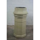 Painted Stone Chimney Pot, 73cm high, 40cm wide