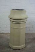 Painted Stone Chimney Pot, 73cm high, 40cm wide