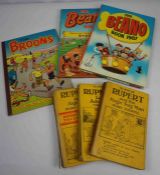 Quantity of Childrens Annuals and Books, To include Beano Annuals, circa 1980s, 28 Books of Rupert